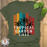 Tropical Garden Vibes T-shirt Military Green / S T-Shirt