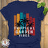 Tropical Garden Vibes T-shirt Navy / S T-Shirt