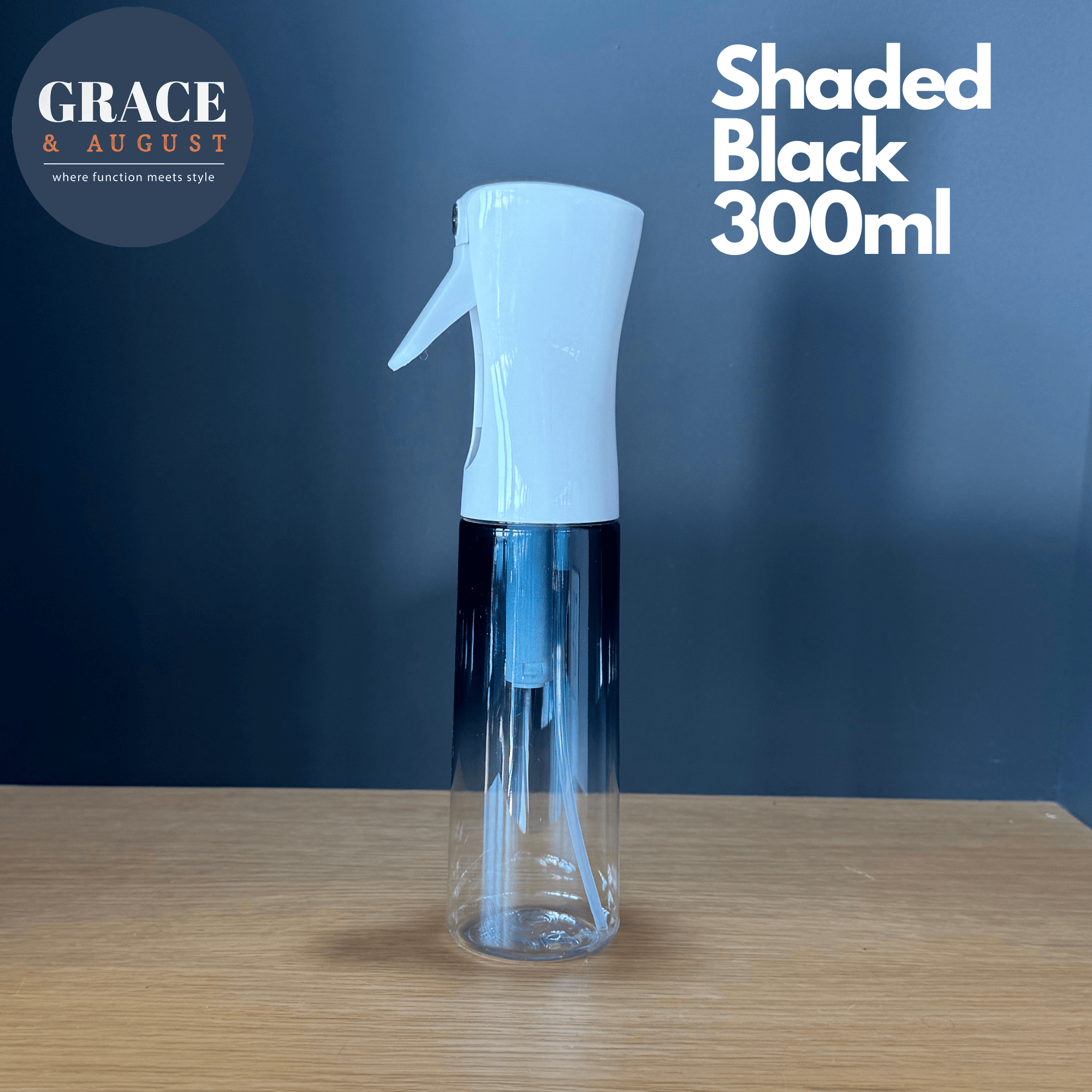Ultra-fine Mist Spray Bottles - Want it now?  Limited colours for immediate dispatch! Black Shaded Spray Mist Bottle