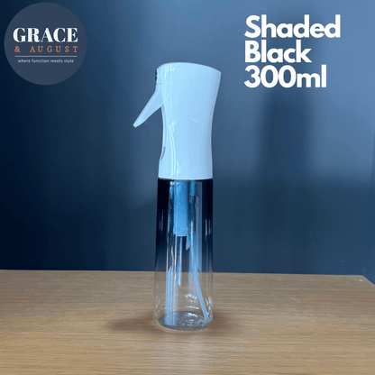 Ultra-fine Mist Spray Bottles - Want it now?  Limited colours for immediate dispatch! Black Shaded Spray Mist Bottle