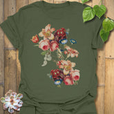 Victorian Bloom T-Shirt Military Green / S T-Shirt