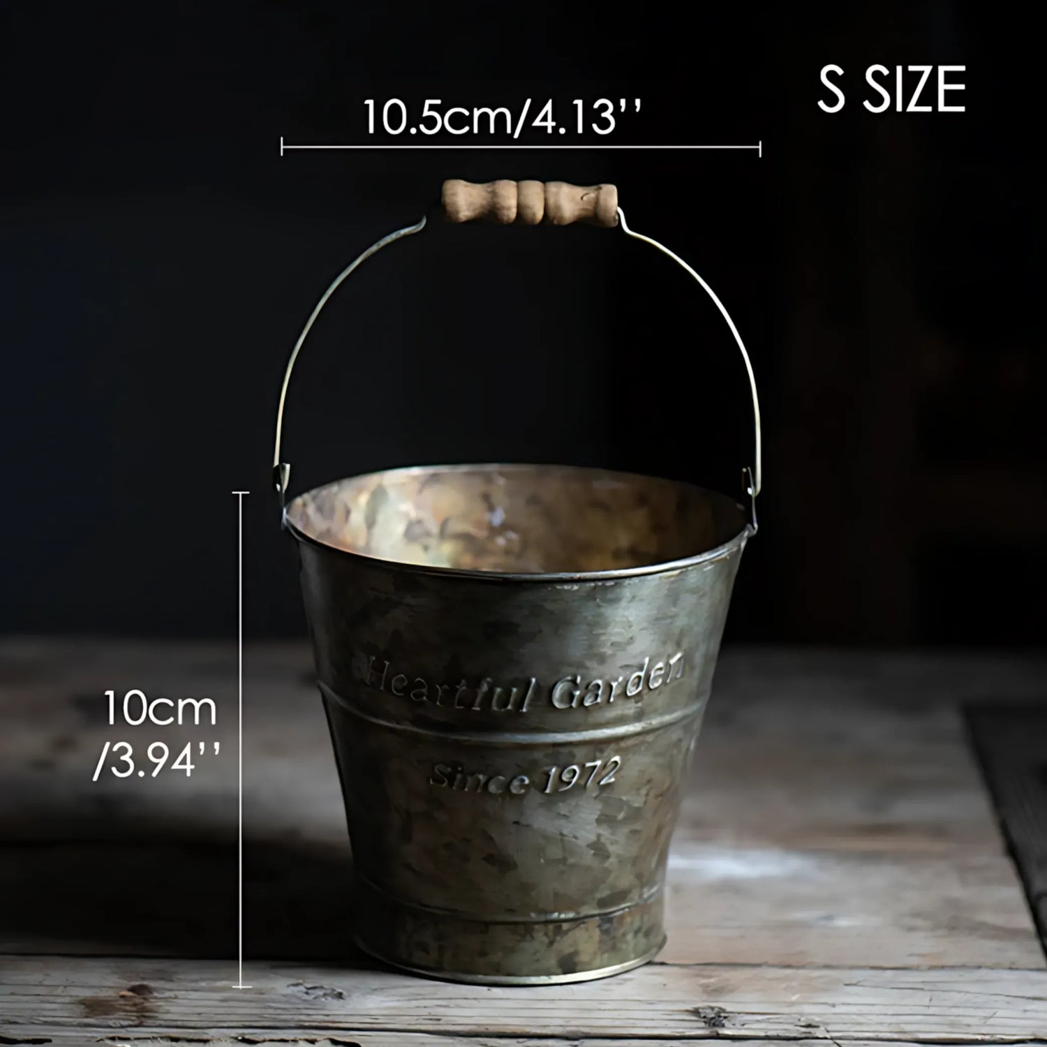 Vintage Iron Bucket Small Iron Bucket