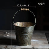 Vintage Iron Bucket Small Iron Bucket