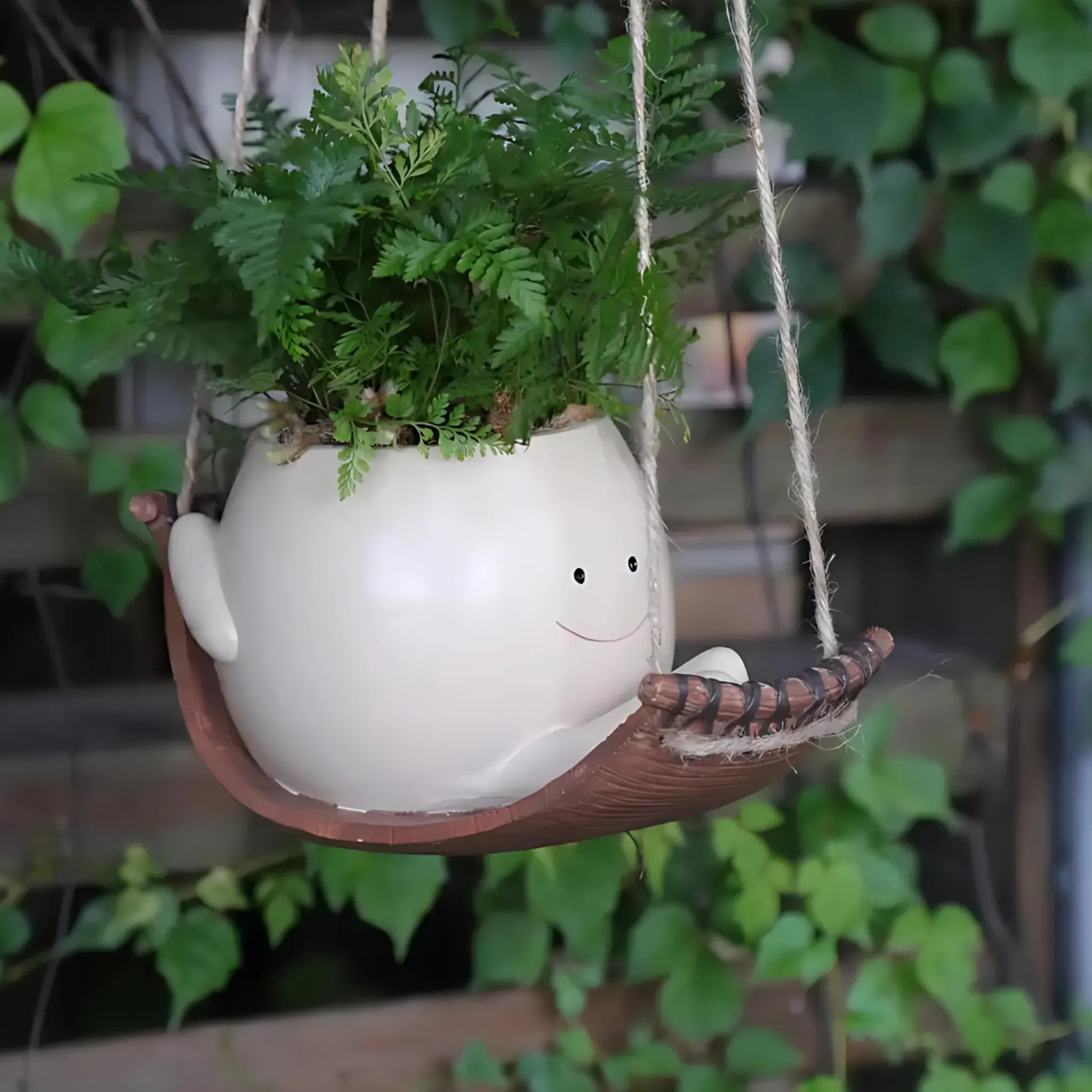 Wall Planter - Resin Swing Face Pot for Creative Garden Decor Plant Pot