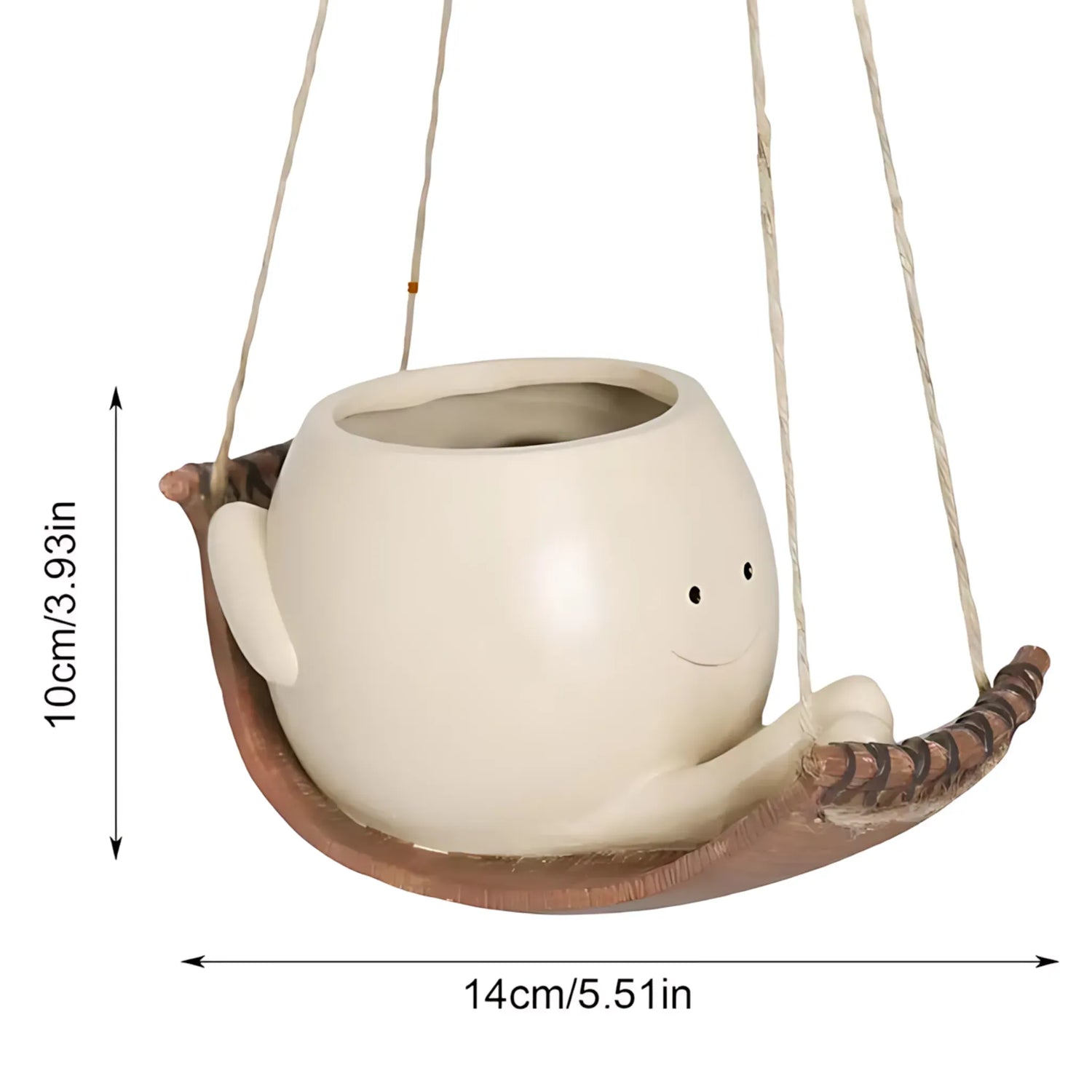 Wall Planter - Resin Swing Face Pot for Creative Garden Decor Plant Pot