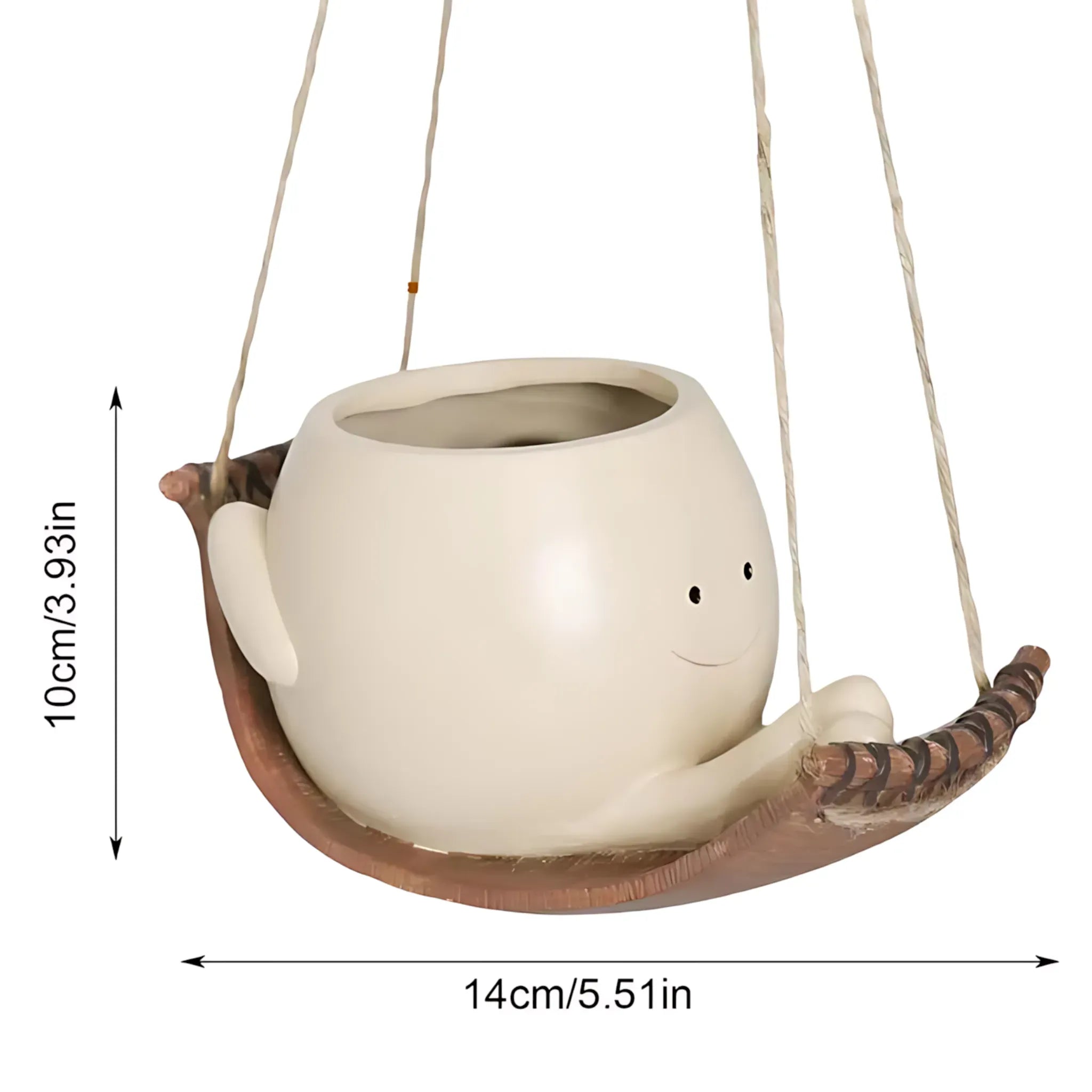 Wall Planter - Resin Swing Face Pot for Creative Garden Decor Plant Pot