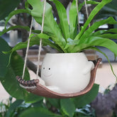 Wall Planter - Resin Swing Face Pot for Creative Garden Decor Plant Pot