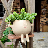 Wall Planter - Resin Swing Face Pot for Indoor & Outdoor Decor Planter Pot Plant Pot