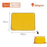 Waterproof Planting Mat - Foldable Garden Potting Pad Orange 75x100CM Planting Mat