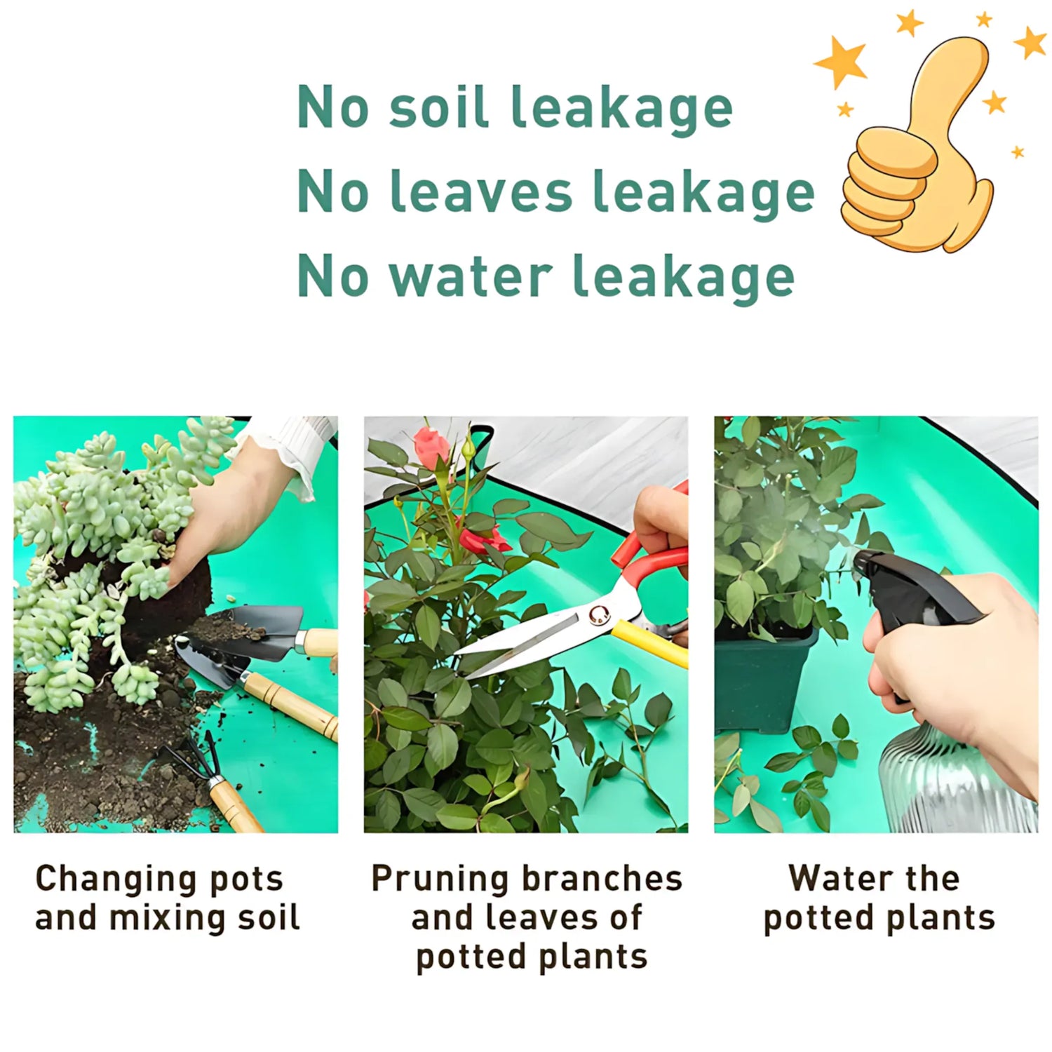 Waterproof Planting Mat - Foldable Garden Potting Pad Planting Mat