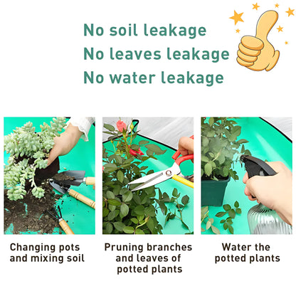 Waterproof Planting Mat - Foldable Garden Potting Pad Planting Mat