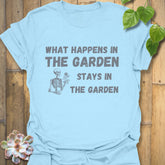 What Happens In The Garden T-shirt Light Blue / S T-Shirt