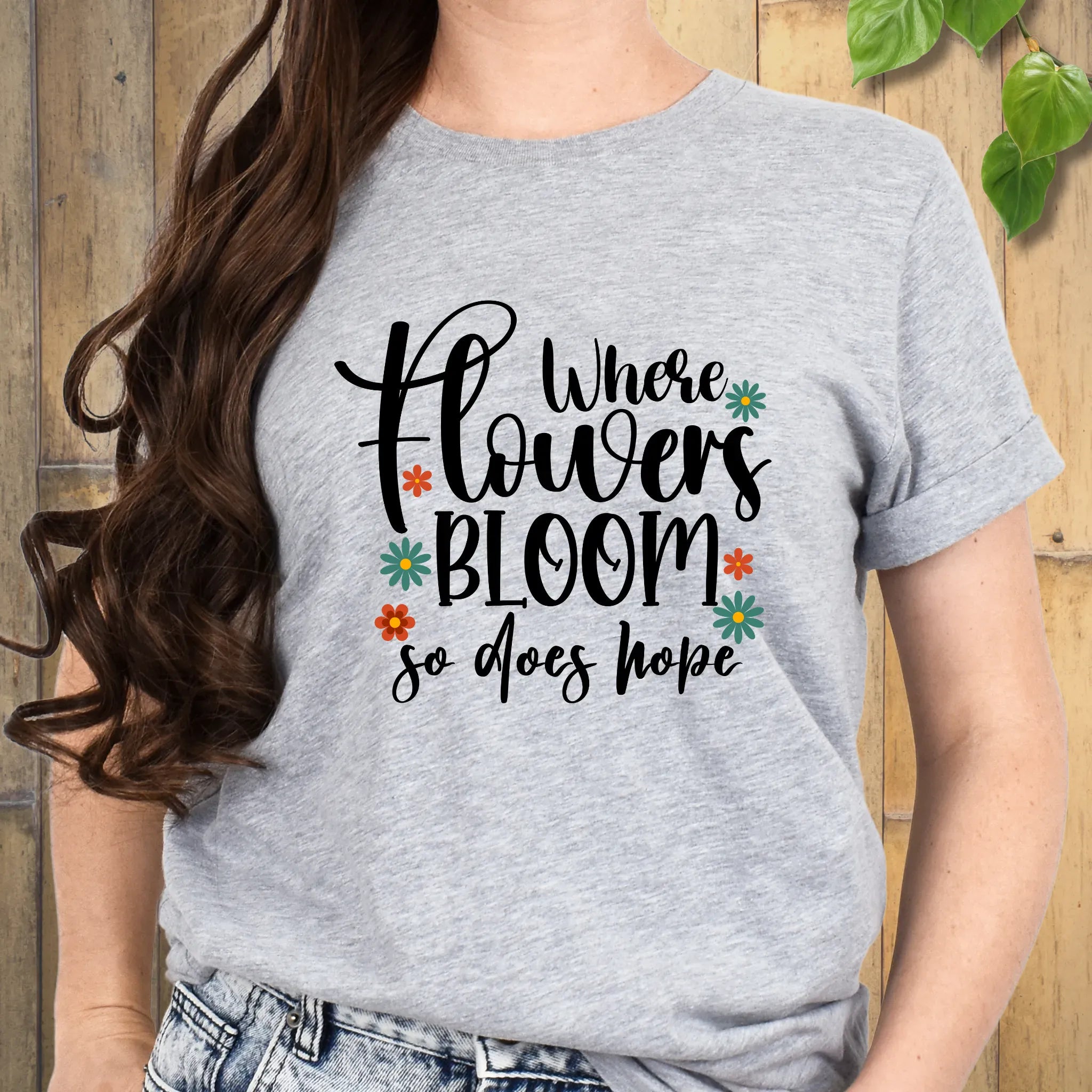 Where Flowers Bloom T-shirt Sport Grey / S T-Shirt