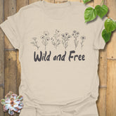 Wild And Free T-shirt Natural / S T-Shirt
