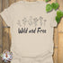 Wild And Free T-shirt Natural / S T-Shirt