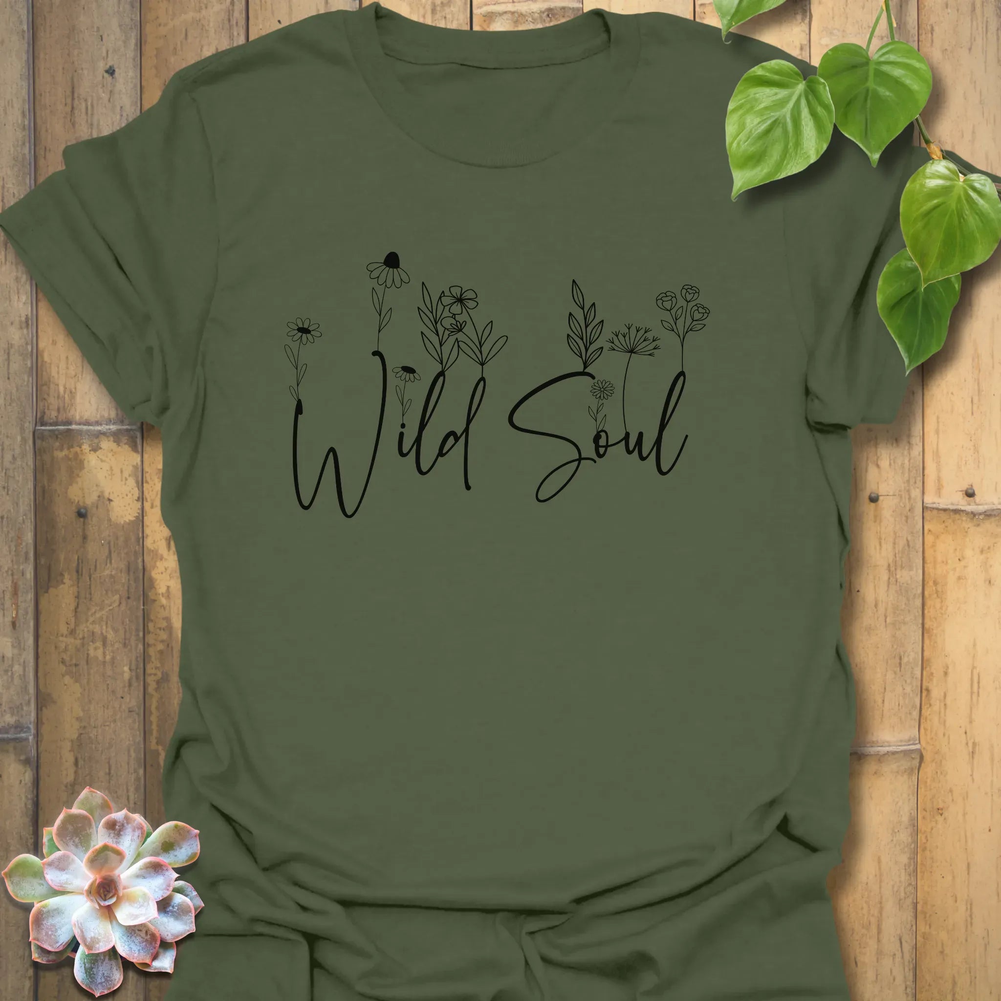 Wild Soul T-shirt Military Green / S T-Shirt