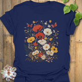 Wildflower Garden Bloom T-shirt Navy / S T-Shirt