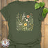 Wildflower Meadow T-shirt Military Green / S T-Shirt
