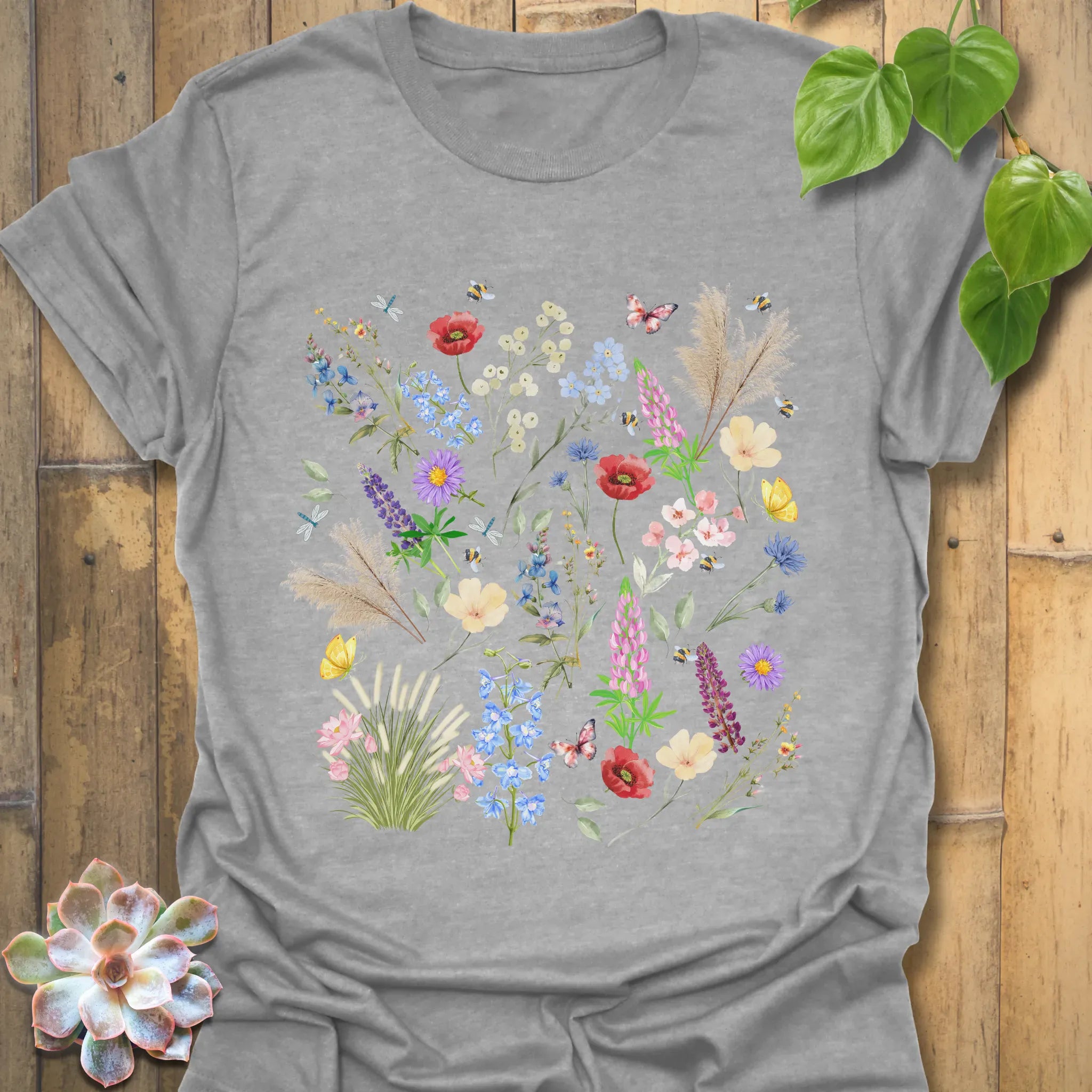 Wildflower T-shirt Sport Grey / S T-Shirt