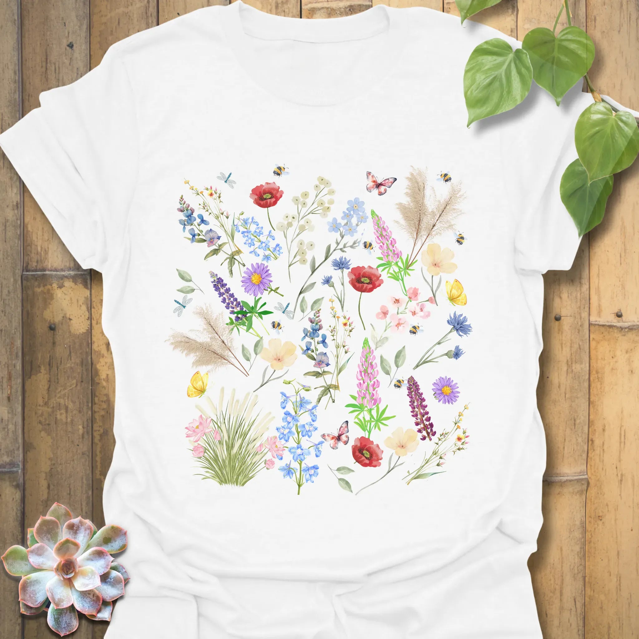 Wildflower T-shirt White / S T-Shirt