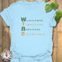 Wine (Wildflower, Impatiens, Narcissus, Elderflower)T-shirt Light Blue / S T-Shirt