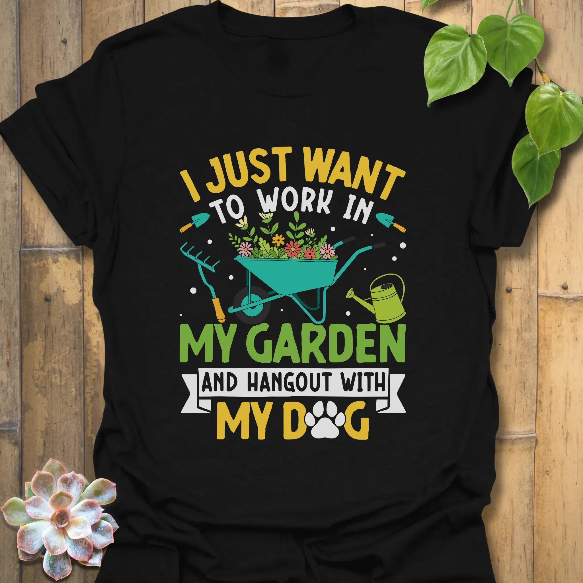 Work In My Garden T-Shirt Black / S T-Shirt
