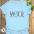 WTF – What’s That Flower?– T-shirt Light Blue / S T-Shirt