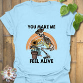 You Make Me Feel Alive T-shirt Light Blue / S T-Shirt