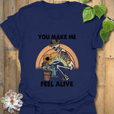 You Make Me Feel Alive T-shirt Navy / S T-Shirt