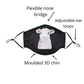 NZ Edition Premium Child Face Mask Set - 3 Layer 100% Cotton Reusable Face Mask  - Little Lamb Child -TWO PACK