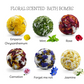 Floral infused Bath bombs - Set of 6