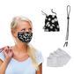 Premium Face Mask Set - 3 Layer 100% Cotton Reusable Face Mask  - Little Daisy - TWO PACK