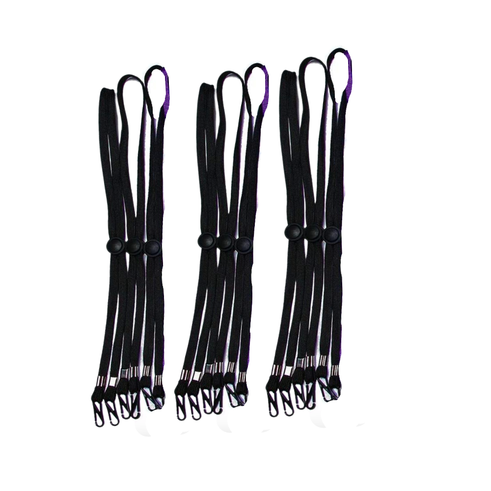 Lanyard Black Pack of two