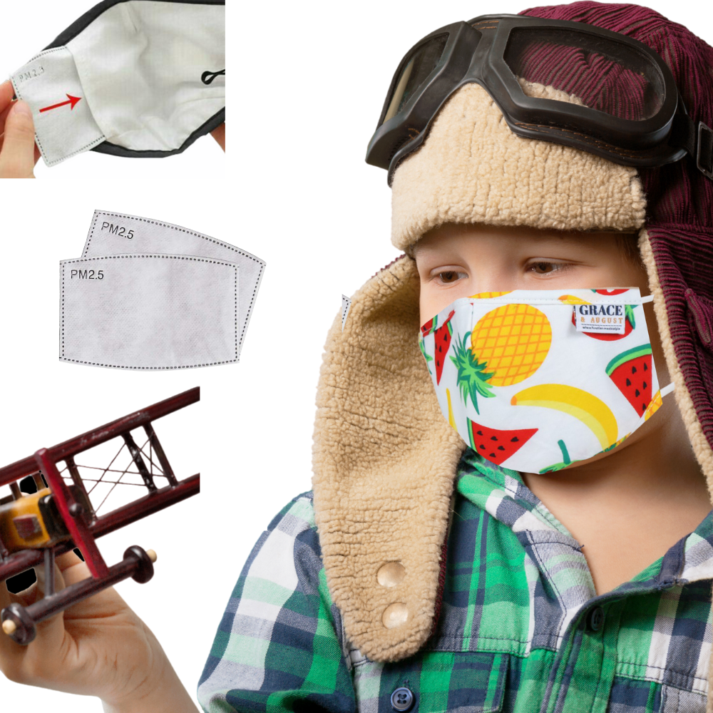 Face Mask Filters | Child Size Pm 2.5 Activated Carbon Face Mask Filters | 10 Pack