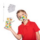 Premium Child Face Mask Set - 3 Layer 100% Cotton Reusable Face Mask  - Tropical Fruit Child