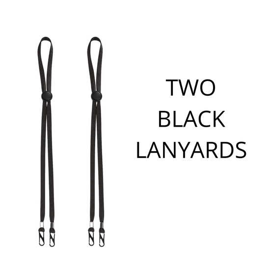 Lanyard Black Pack of two
