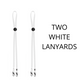 Lanyard White Pack of two