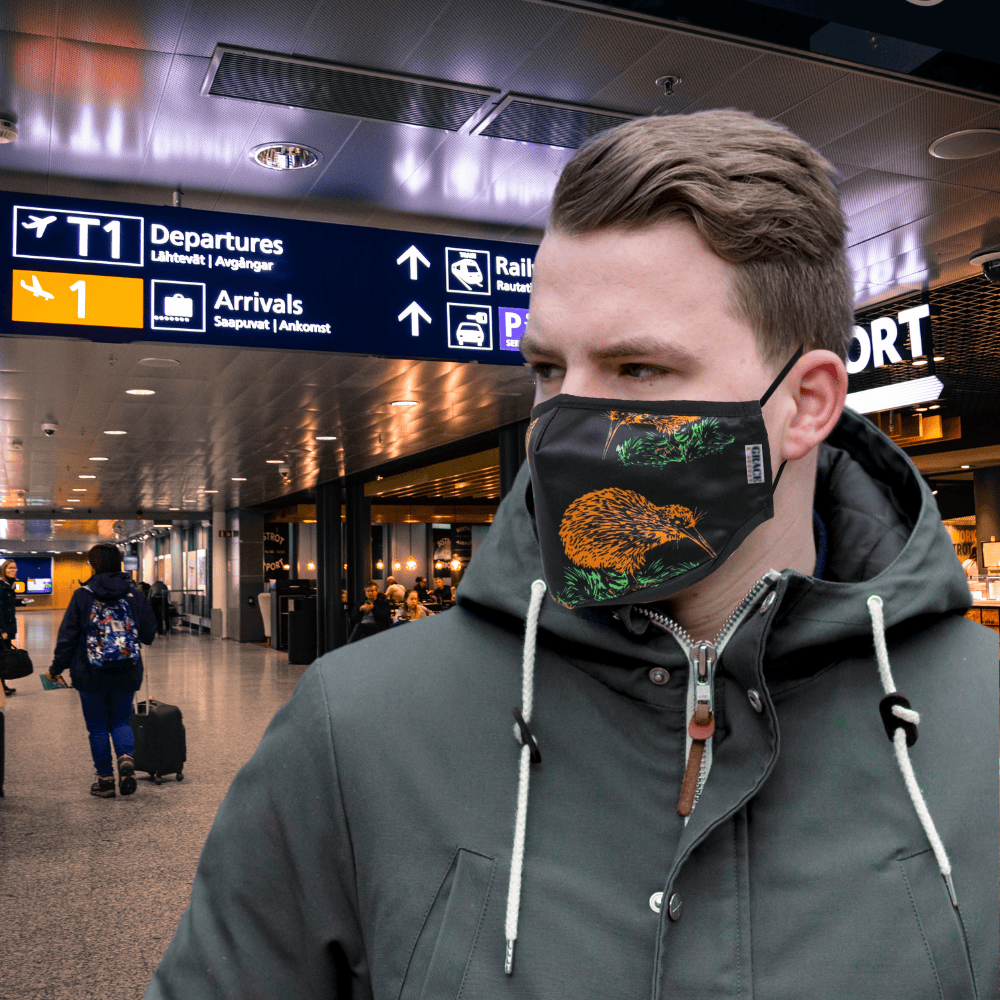 Cloth Face Mask Reusable Set | NZ Edition 3 Layer Breathable Face Mask - NZ Kiwi Face masks