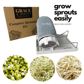 Complete Sprouting Kit  - Just add your own seeds - MISSING TRAY Sprout Set