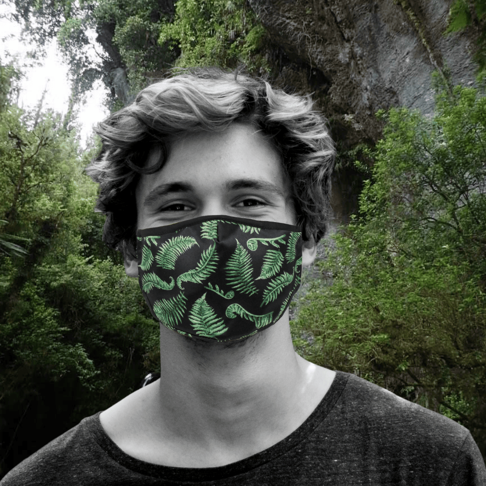 Fabric Face Masks | Cloth Face Masks NZ Edition | Original Pattern |  Premium Face Mask Set | NZ Edition 3 Layer Reusable Face Mask | NZ Ferns Face masks