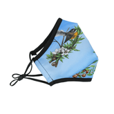 Fabric Face Masks Reusable |  NZ Edition Premium  Cloth Face Mask Set | 3 Layer Breathable Face Mask - NZ Fantail Face masks