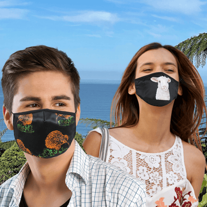 Fabric Mask, Cloth Face Mask, Fashionable Premium Set | 3 Layer Reusable Face Mask - NZ Little Lamb Face masks