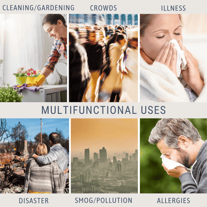 Face Mask with filter pocket, 4 filters, matching bag, and lanyard | 3 Layer Reusable Face Mask - NZ Paua Shell Face masks