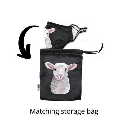 NZ Edition Premium Child Face Mask Set - 3 Layer 100% Cotton Reusable Face Mask  - Little Lamb Child Face masks