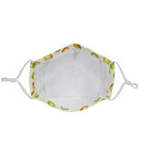 Premium  Child Face Mask Set - 3 Layer 100% Cotton Reusable Face Mask  - Kiwifruit Child Face masks