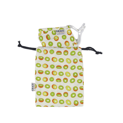 Premium  Child Face Mask Set - 3 Layer 100% Cotton Reusable Face Mask  - Kiwifruit Child Face masks