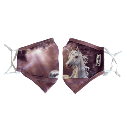 Premium Child Face Mask Set - 3 Layer 100% Cotton Reusable Face Mask  - Unicorn Child Face masks