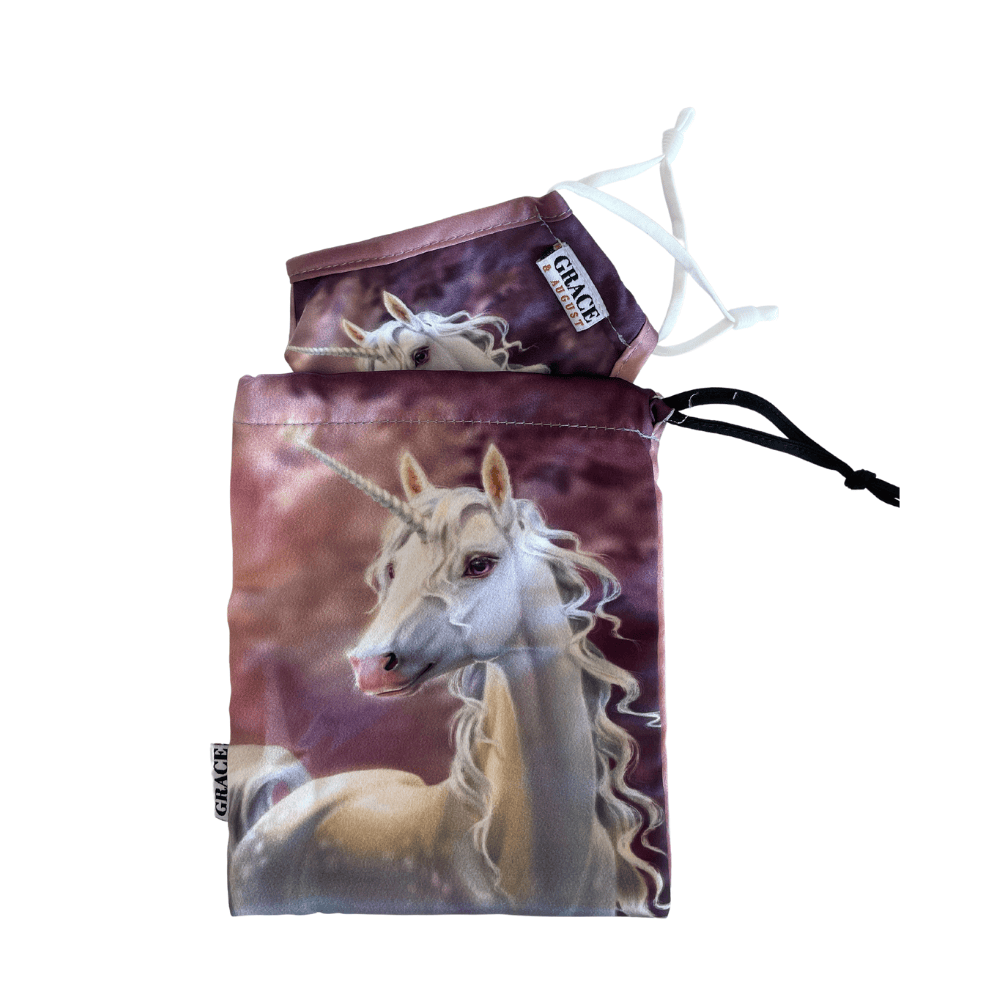 Premium Child Face Mask Set - 3 Layer 100% Cotton Reusable Face Mask  - Unicorn Child Face masks