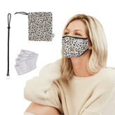 Premium Face Mask Set - 3 Layer 100% Cotton Reusable Face Mask  - Leopard Love Face masks