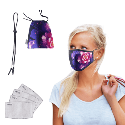 Premium Face Mask Set - 3 Layer  Reusable Face Mask - Pink Beauty Face masks